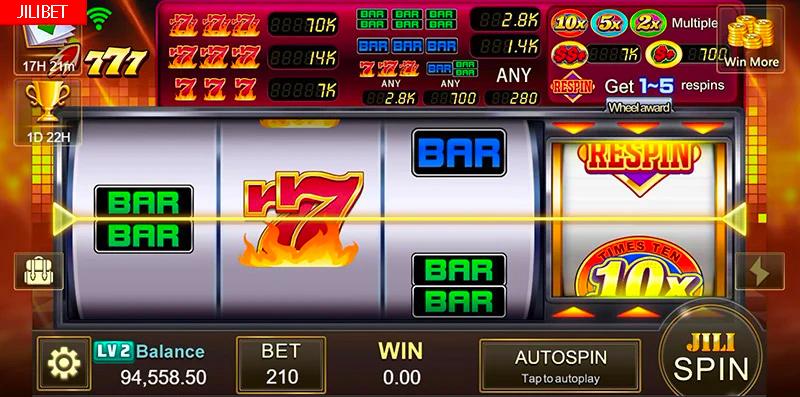 JILIBET Crazy 777 Slot Machine