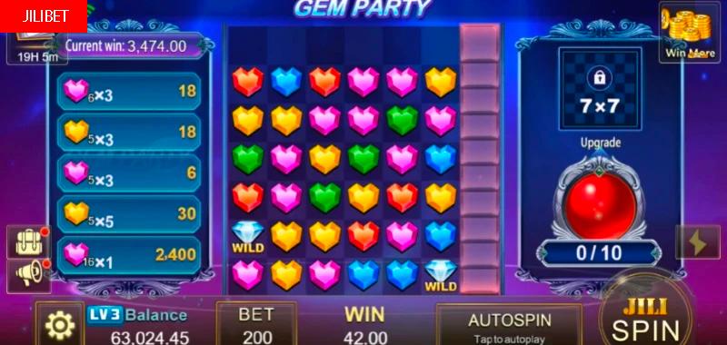Cara Main JILIBET Gem Party Slot Machine