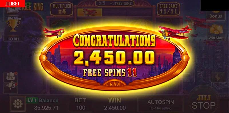 JILIBET Jungle King Slot Machine Libreng Spins Bonus
