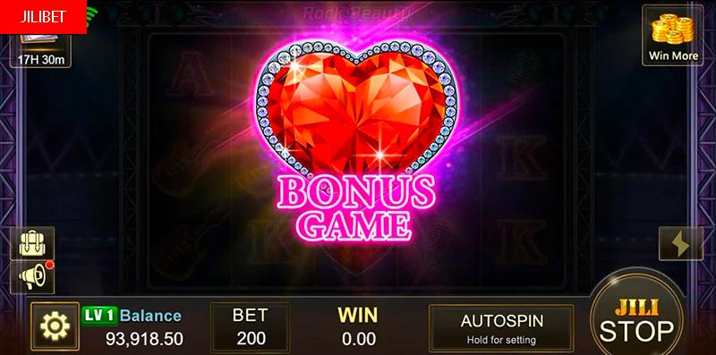 JILIBET Rocky Beauty Slot Machine Bonus Game