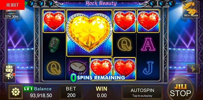 JILIBET Rocky Beauty Slot Machine Bonus Game