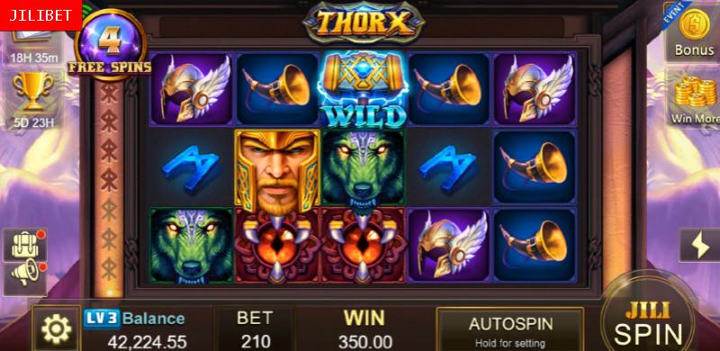 JILIBET Thor X Slot Machine Bonus Game
