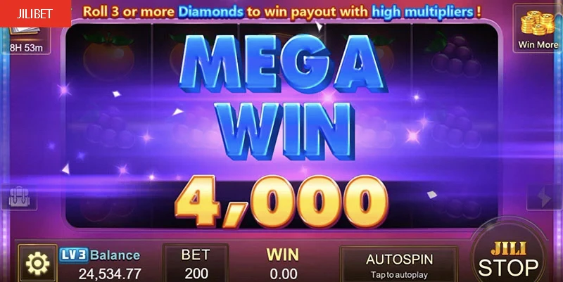Diamond Party Slot Machine Big Win