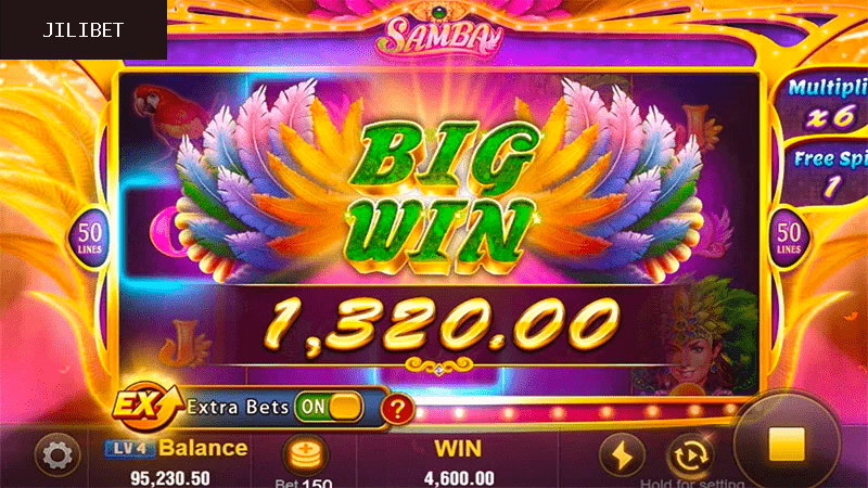 JILIBET Samba Slot Machine Big Win